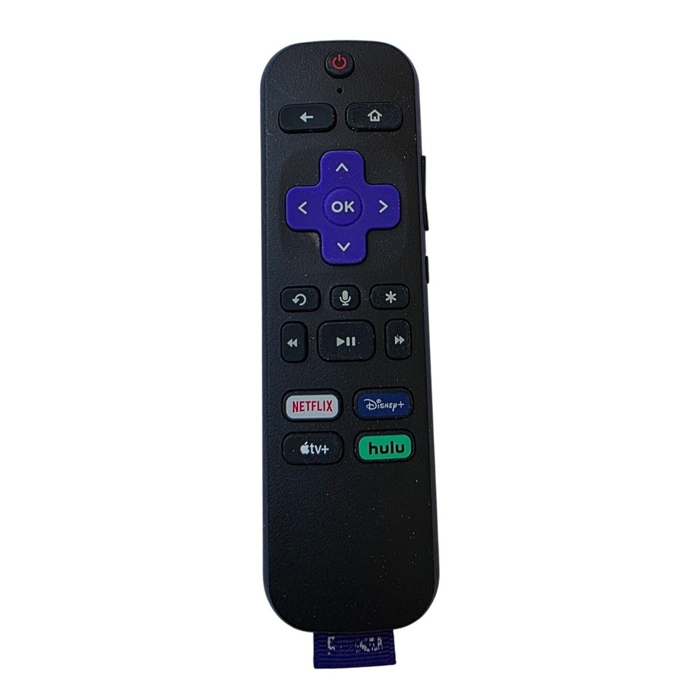 Roku Voice Remote with‎ TV Controls Netflix Disney+ Apple TV+ Hulu Black K3